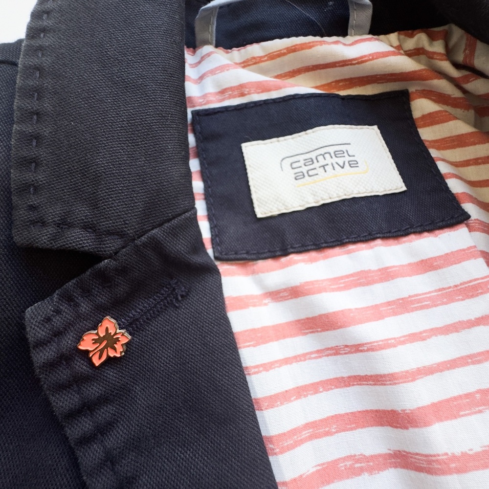 Women's Blazer Jacket By Camel Active Navy Blue C… - image 6